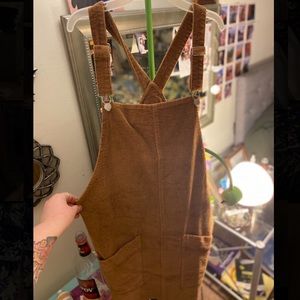 Overall corduroy dress